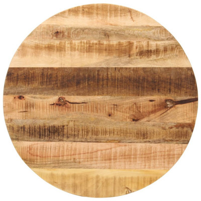 vidaXL Blat de masă rotund, &amp;Oslash; 80x1,5 cm, lemn masiv de mango brut foto