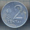 AX 933 MONEDA- LITUANIA(LIETUVA) - 2 CENTAI -ANUL 1991 -STAREA CARE SE VEDE