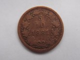 5/10 KREUZER 1881 IMPERIUL AUSTRO-UNGAR