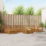 vidaXL Seturi de canapele 8 pcs natural Lemn Solid de Acacia 3373844