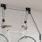 Palan pentru biciclete cu suport pe tavan, 57 kg