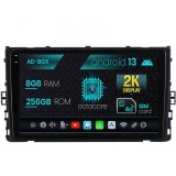 Navigatie Volkswagen T-Roc (2017-Prezent), Android 13, Z-Octacore 8GB RAM + 256GB ROM, 9.5 Inch - AD-BGX9008+AD-BGRKIT041-V2