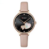 Curren, Ceas dama, Fashion, Elegant, Quartz, Curea din piele naturala