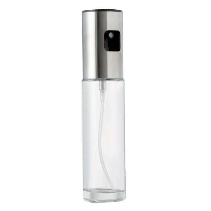 Pulverizator Ulei, Model Transparent, Material Sticlă și Metal, Capacitate 100 ml