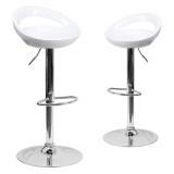 2 buc scaune de bar Kitti, mai multe culori-alb, Timelesstools