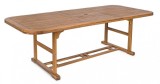 Cumpara ieftin Masa extensibila lemn maro Noemi 240 x 100 x 74 cm