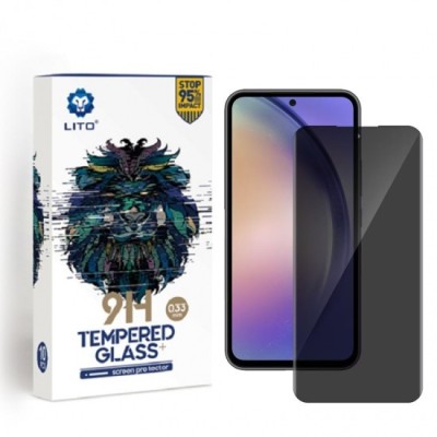 Folie pentru iPhone 15 Pro - Lito 2.5D Classic Glass - Privacy foto