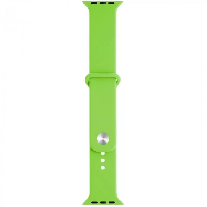 Curea compatibila Apple Watch 1/2/3/4, silicon, 38/40mm Verde