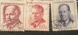 (CEHOSLOVACIA 1 ) Timbre serii Straine Personalitati