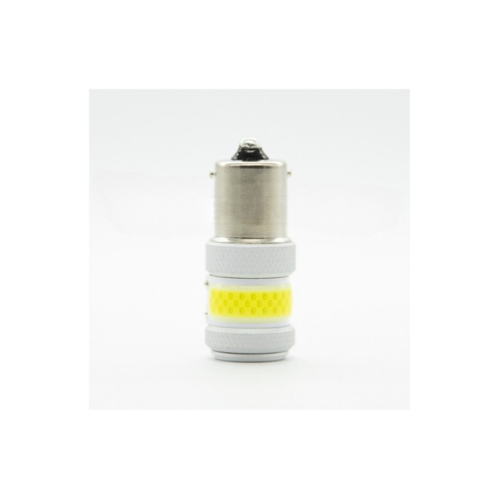Bec o faza BA15S P21W T.V. LED COB 12W PREMIUM Cod:W3-BA15S-W-EK