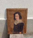 Tablou vechi cu o fetiță