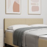 vidaXL Tăblie de pat design simplu, gri verde deschis, 140 cm, velur
