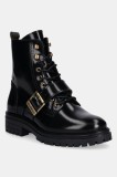 Barbour cizme de piele Ouseburne culoarea negru, cu toc plat, LFO0772BK71