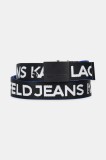 Karl Lagerfeld Jeans curea cu două fețe culoarea verde, A1M33131