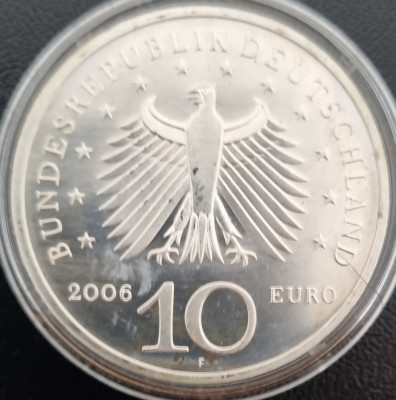Germania 10 euro 2006 Karl Friedrich Schinkel Litera F foto