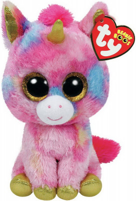 PLUS TY 15CM BOOS FANTASIA UNICORNUL COLORAT foto