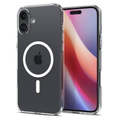 Husa iPhone 16 Plus Spigen Liquid Crystal MagSafe, transparenta foto