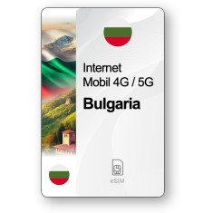 eSIM Internet Bulgaria, valabil 7 zile, trafic 1 GB, Standard