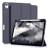 Husa iPad Air 4 2020 10.9 Techsuit Flex Trifold Pen, bleumarin