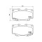 Placute frana Toyota Hilux 7 Pick-Up ( N1 N2 N3) 08.04-02.16, Fata, BREMBO