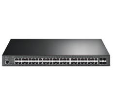 SWITCH POE TP-LINK L2+ Managed 48&Atilde;&mdash; Porturi Gigabit L2+ si 4&Atilde;&mdash; Sloturi 10GE SFP+, carcasa metalica, rackabil &quot;TL-SG3452XP&quot; (timbru verde 2 lei)