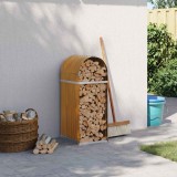 vidaXL Suport de bușteni, aspect de lemn, 40x45x100 cm, oțel galvanizat 364577