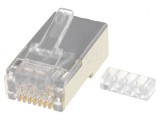 Mufă RJ45 Cat6 Ecranată cu Ghidaj pentru Fire