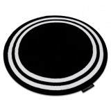 Covor HAMPTON cadru cerc negru, cerc 160 cm
