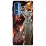 Husa compatibila cu Motorola G50 model Lady Dimitrescu Resident Evil, Silicon, TPU, Viceversa, Transparent, Carcasa