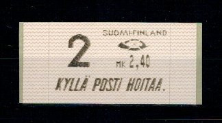 Finlanda 1991 - Timbru de automat, Mi10 neuzat foto