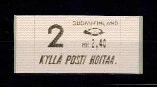 Finlanda 1991 - Timbru de automat, Mi10 neuzat