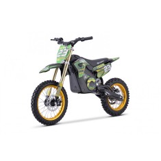 Motocicleta electrica Nitro E-Dirtbike Tiger 1800W 14 12 48V 13Ah Lithiu ION, culoare Verde
