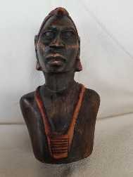 Statueta africana - cap de femeie