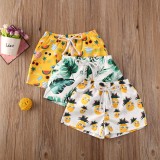 Pantaloni de plaja summer drool (marime: 110, model: ananas)