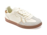 Cumpara ieftin Pantofi sport PEPE JEANS albi, BALL FUN, din piele naturala