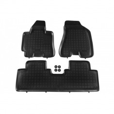 Set Covorase Auto Negru din Cauciuc HYUNDAI Tucson 2004-2010 foto