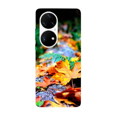 Husa compatibila cu Huawei Nova Y70 model Colorful leaves, Silicon, TPU, Viceversa foto