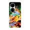 Husa compatibila cu Huawei Nova Y70 model Colorful leaves, Silicon, TPU, Viceversa