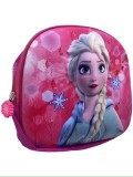 Ghiozdan Frozen 3D cu leduri din panza cauciucata la interior 22cmx22cm