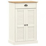 Dulap de pantofi VIGO, alb, 60x35x96 cm, lemn masiv de pin