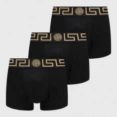 Versace boxeri 3-pack barbati, culoarea negru