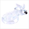 Inel vibrator transparent, dubla plăcere
