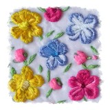 Cumpara ieftin Sticker decorativ Flori, Multicolor, 55 cm, 11238ST
