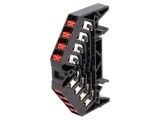 Conector de Șine 1,5mm2 4 Piste 16 Borne Negru 250VAC