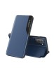 Husa Samsung S21 FE 5G g990 Flip Book Smart View Albastru Inchis