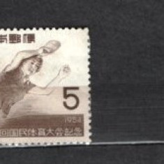 JAPONIA 1954 - SPORT TENIS DE MASA. SERIE NESTAMPILATA URME SARNIERA, DB5