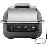 Gratar electric si airfryer Ninja Foodi AirGrill EG351EU, 1760 W, functie friteuza aer cald, 5 functii, 40&deg;- 265&deg;C, display digital, invelis ceramic,