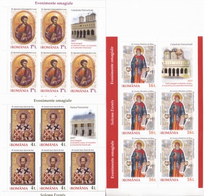 Romania 2017, LP 2166 b, Evenimente omagiale, minicoli, MNH! LP 136,30 lei foto