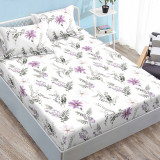 Husa de pat Finet lila + 2 fete de perna, pentru saltea de 180x200 cm Relax KipRoom, Somnart