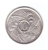 Moneda Burundi 10 francs/franci 1971 FAO, stare foarte buna, curata, Africa, Cupru-Nichel